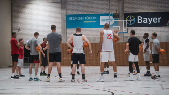 Trainingsauftakt für die GIANTS in der HGH / Foto: Nils Althoff